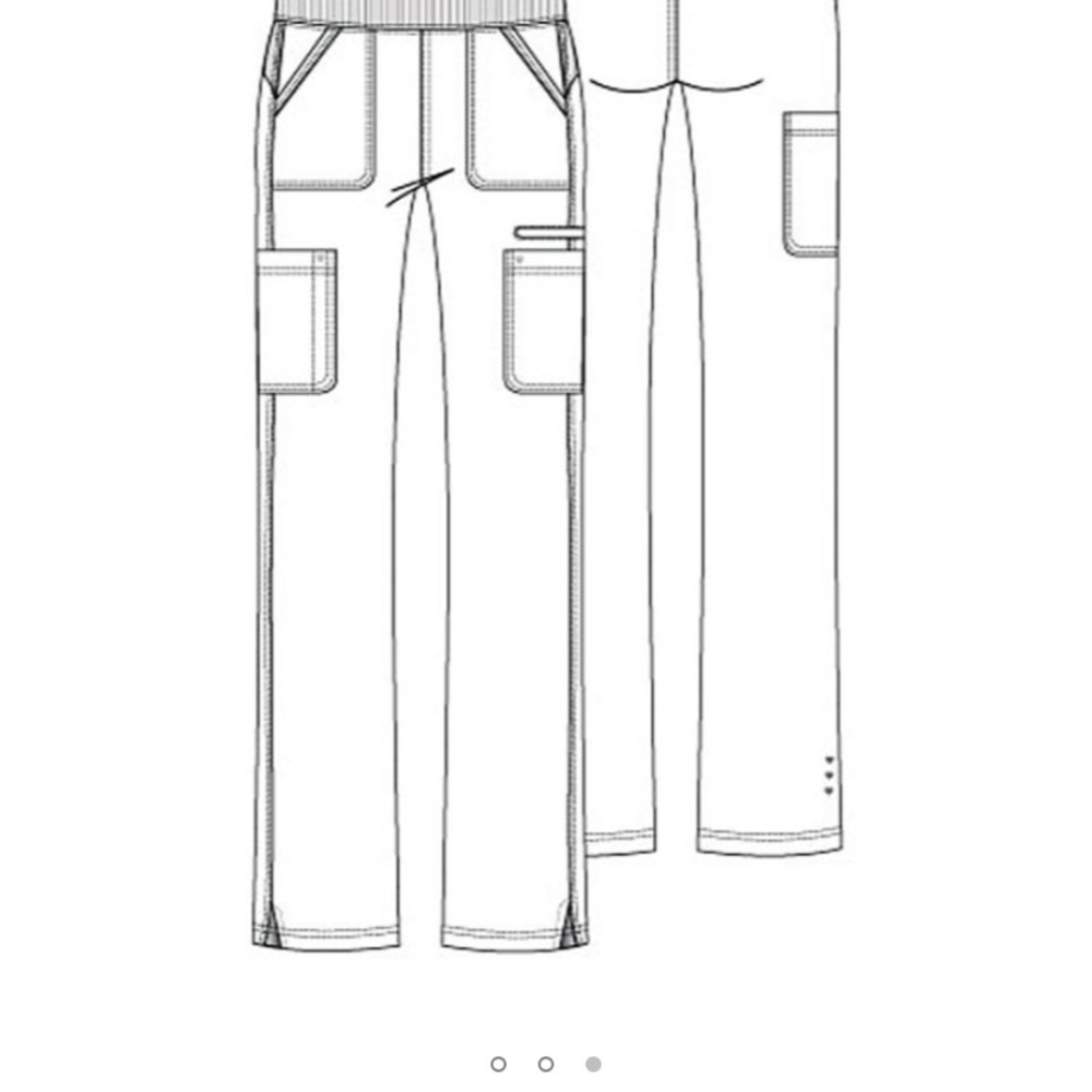 Heartsoul Navy Blue Cargo Low-Rise Scrub Pants - Picture 9 of 9